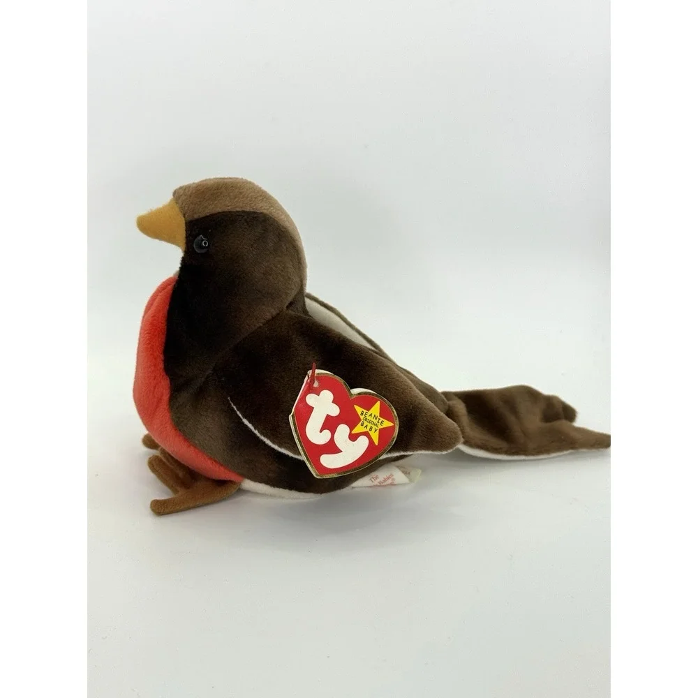 Ty Beanie Baby Early‎ the Robin Bird 1997 Red Breast Plush Toy w/ Tags Vintage